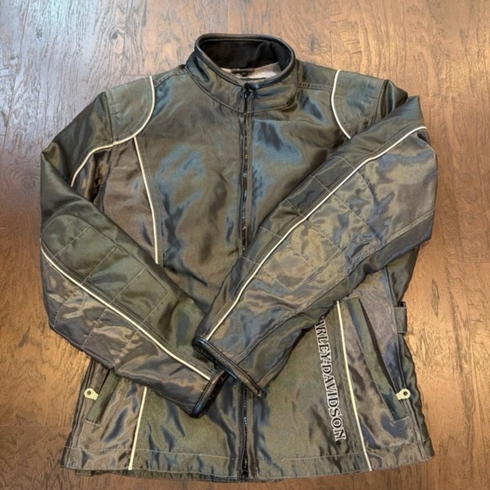 Harley Davidson Womens Jacket Medium Gray